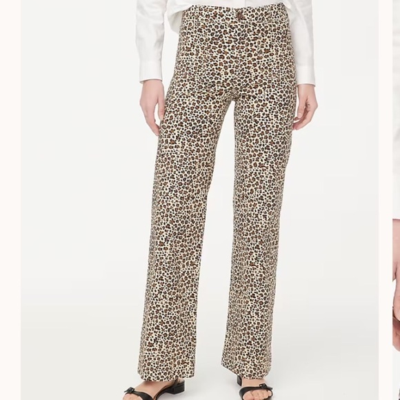 J crew Petite Lizzie high-rise patch-pocket wide-leg pant cashew rustic canoe - Picture 1 of 4